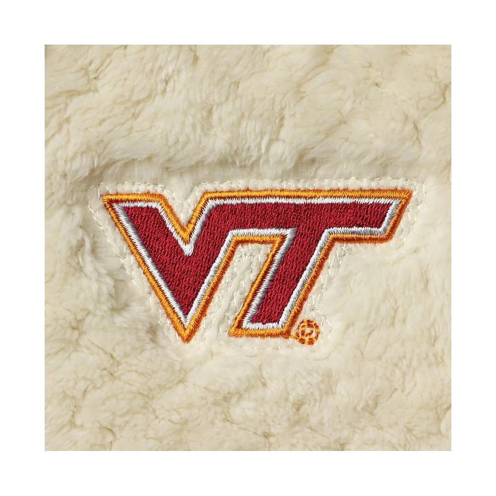 商品Columbia|Women's Cream Virginia Tech Hokies Fireside II Sherpa Full-Zip Jacket,价格¥670,第2张图片详细描述