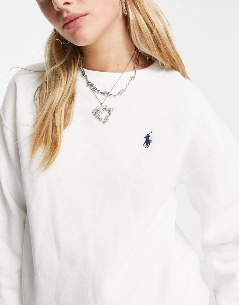 商品Ralph Lauren|Polo Ralph Lauren crew neck sweater in white,价格¥1372,第4张图片详细描述