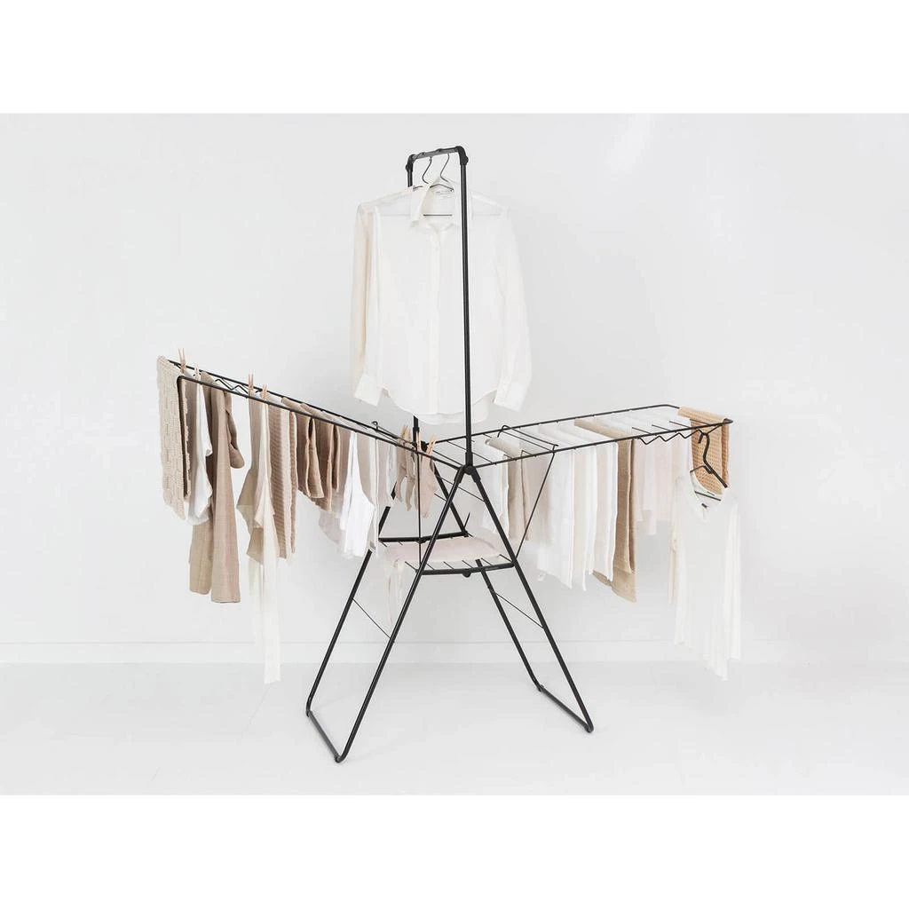 Brabantia HangOn Drying Rack - 25m + Rod - Matt Black 商品