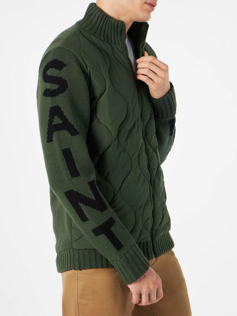 商品Mc2 Saint Barth|Man Military Green Padded Jacket,价格¥3422,第2张图片详细描述