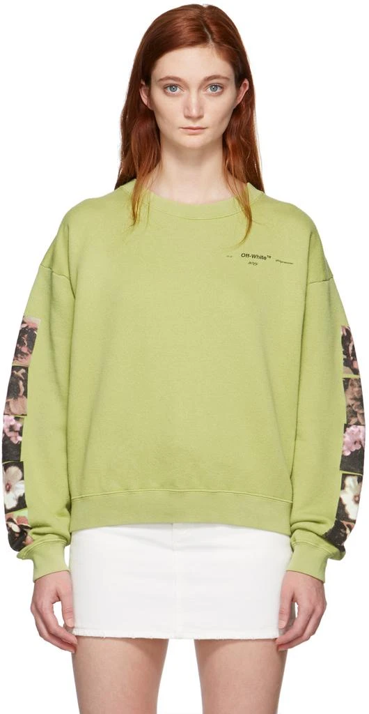 商品Off-White|Green Flowers Pola Sweatshirt,价格¥1829,第1张图片