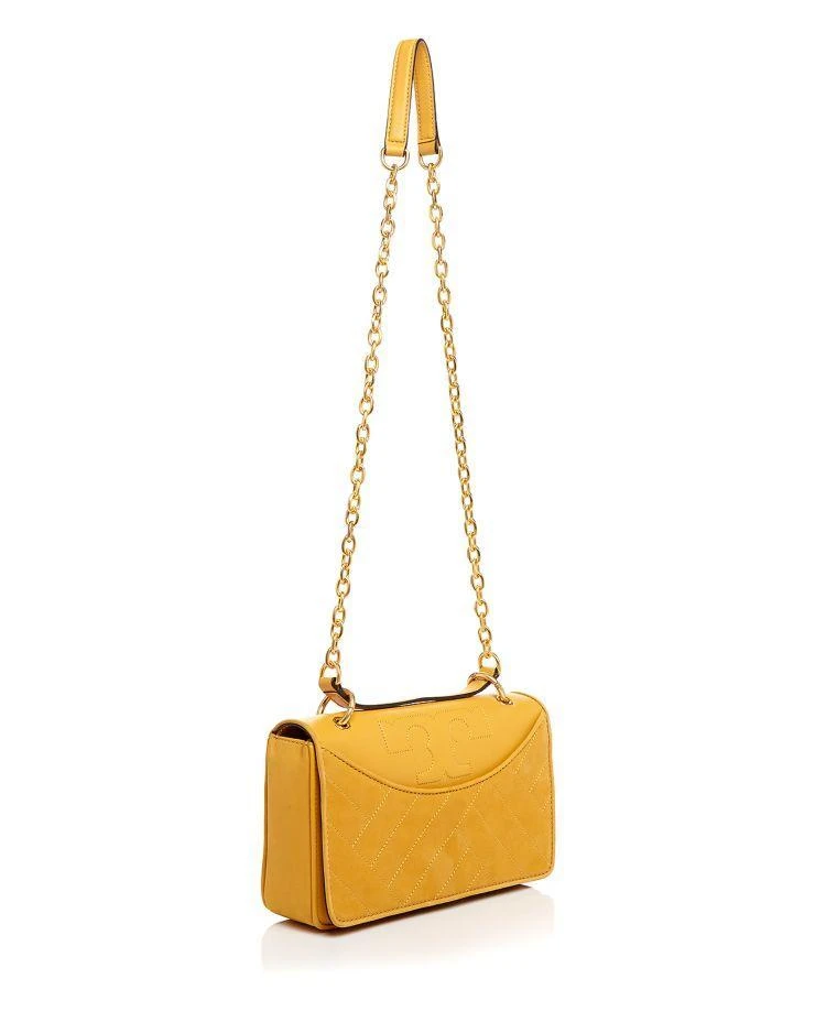 商品Tory Burch|Alexa Suede and Leather Shoulder Bag ,价格¥2608,第4张图片详细描述