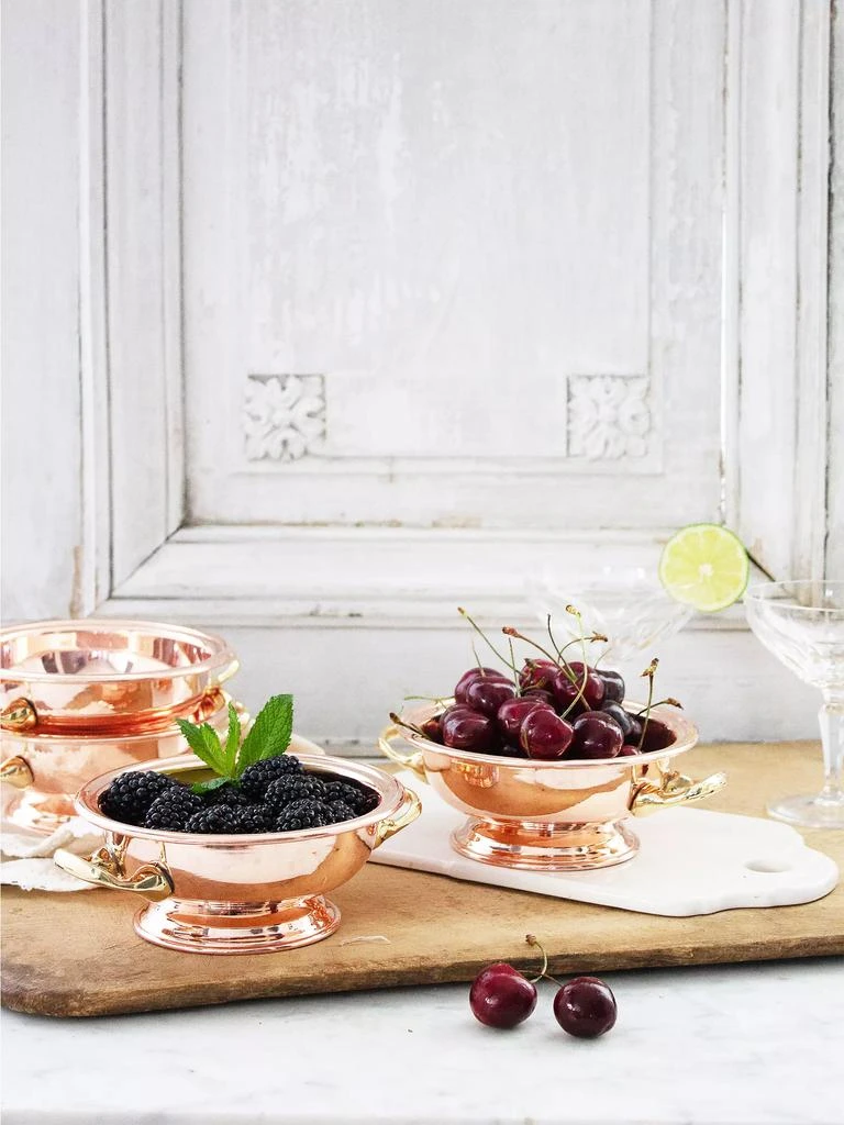 Vintage-Inspired Copper &amp; Brass 2-Piece Bowl Set 商品