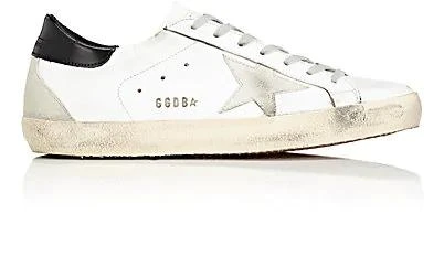 商品Golden Goose|巨星黑尾皮质麂皮小脏鞋Superstar Leather & Suede Sneakers,价格¥1999,第1张图片