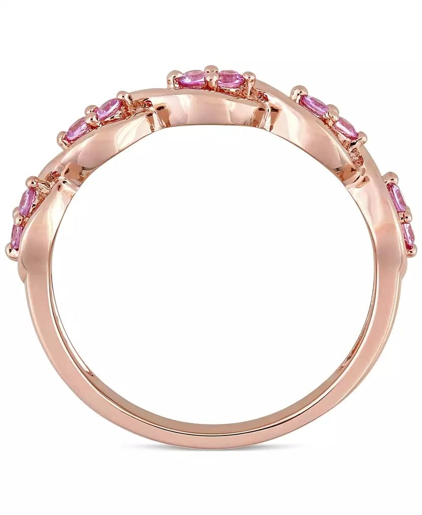 商品Macy's|Pink Sapphire Wavy Ring (1/3 ct. t.w.) in 14k Rose Gold,价格¥5693,第3张图片详细描述