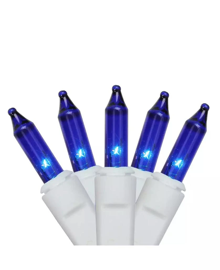 商品Northlight|Set of 50 Blue Mini Window Curtain Icicle Christmas Lights - White Wire,价格¥143,第1张图片