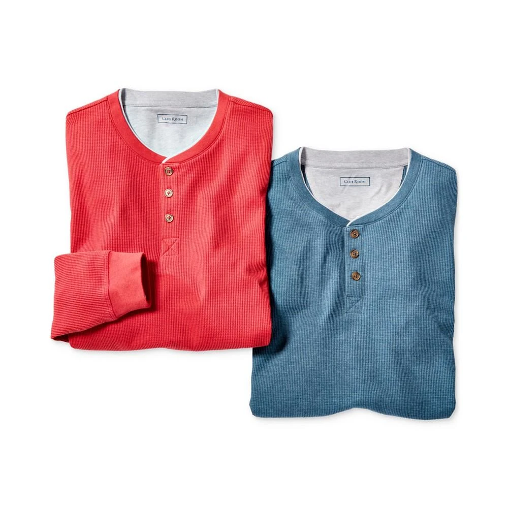 商品Club Room|Men's Thermal Henley Shirt, Created for Macy's,价格¥111,第4张图片详细描述