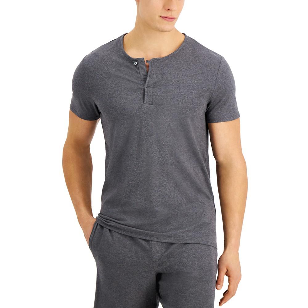 Men's Quick-Dry Split Neck Pajama T-Shirt, Created for Macy's商品第1张图片规格展示