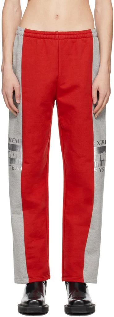 商品VTMNTS|Red & Gray 'Extreme System' Lounge Pants,价格¥2365,第1张图片