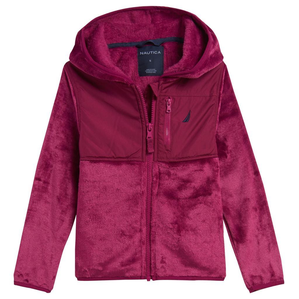 商品Nautica|Nautica Toddler Girls' Faux-Fur Nautex Hooded Jacket (2T-4T),价格¥183,第3张图片详细描述