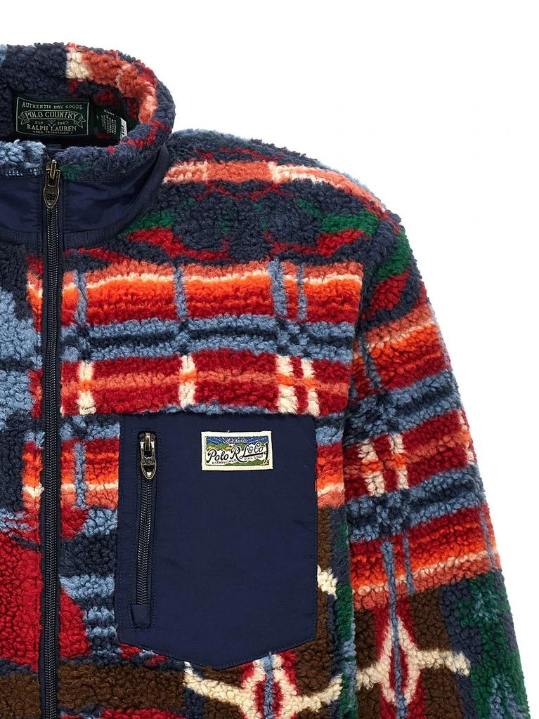 商品Ralph Lauren|Printed Shearling Jacket Casual Jackets, Parka Multicolor,价格¥1771,第3张图片详细描述