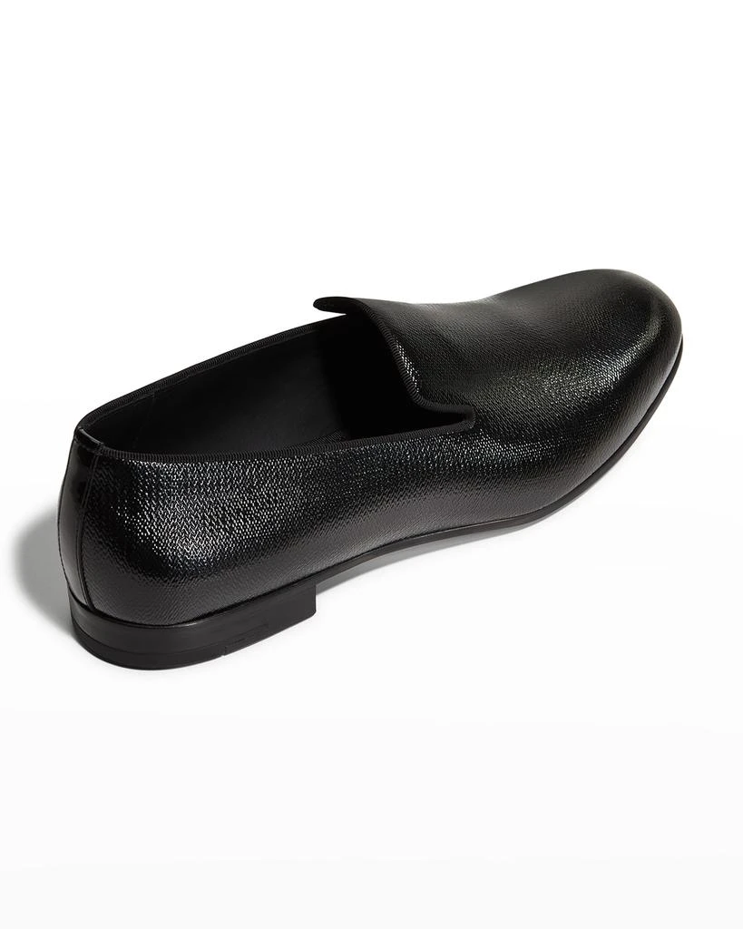 商品Giorgio Armani|Men's Textured Formal Smoking Slippers,价格¥5808,第3张图片详细描述