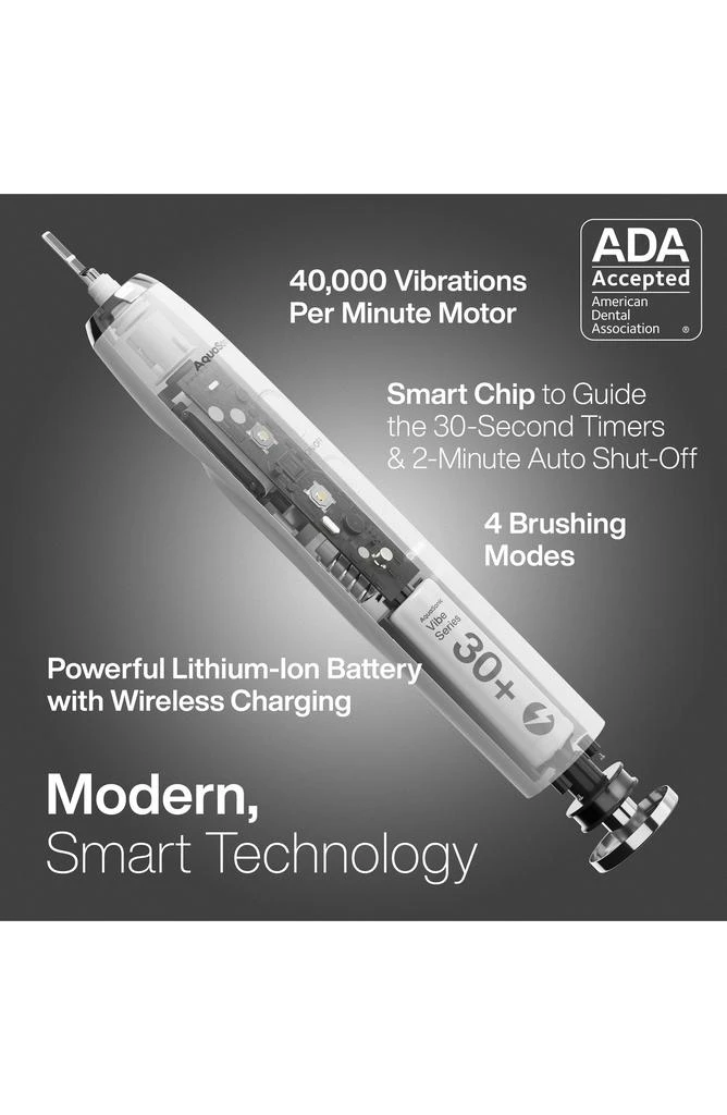 商品AquaSonic|Vibe Series Ultra-Whitening Toothbrush & Aqua Flosser Set,价格¥527,第3张图片详细描述