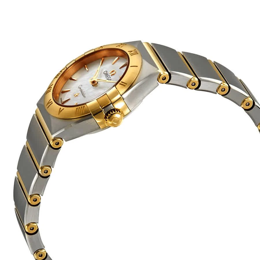商品Omega|Constellation White Mother of Pearl Dial Ladies Steel and 18kt Yellow Gold Ladies Watch 131.20.25.60.05.002,价格¥24526,第2张图片详细描述