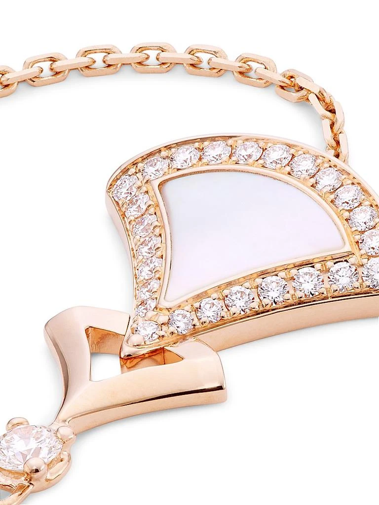 商品BVLGARI|Divas' Dream 18K Rose Gold, Mother-Of-Pearl, &amp; Diamond Bracelet,价格¥44768,第4张图片详细描述