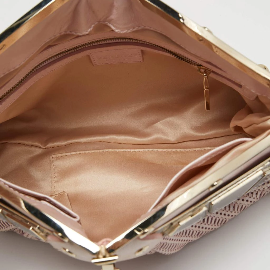 Versace Pink Fabric Mirror Frame Chain Shoulder Bag 商品