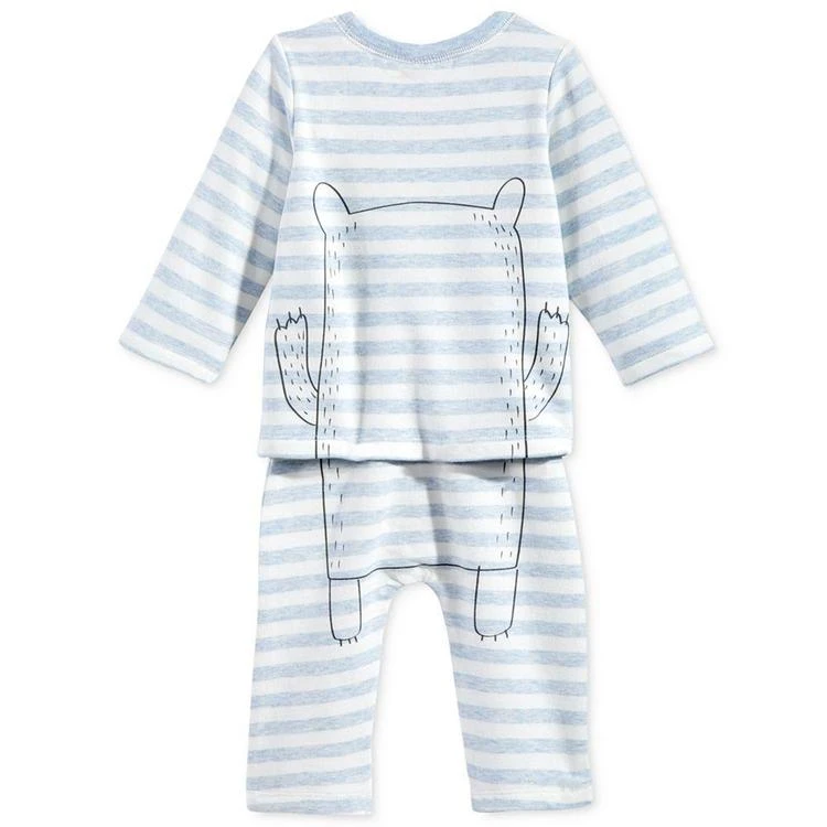 商品First Impressions|2-Pc. Bear T-Shirt & Pants Set, Baby Boys (0-24 months), Only at Macy's,价格¥51,第3张图片详细描述