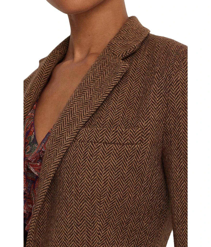 商品Ralph Lauren|Petite Wool-Blend Herringbone Blazer,价格¥2937,第3张图片详细描述