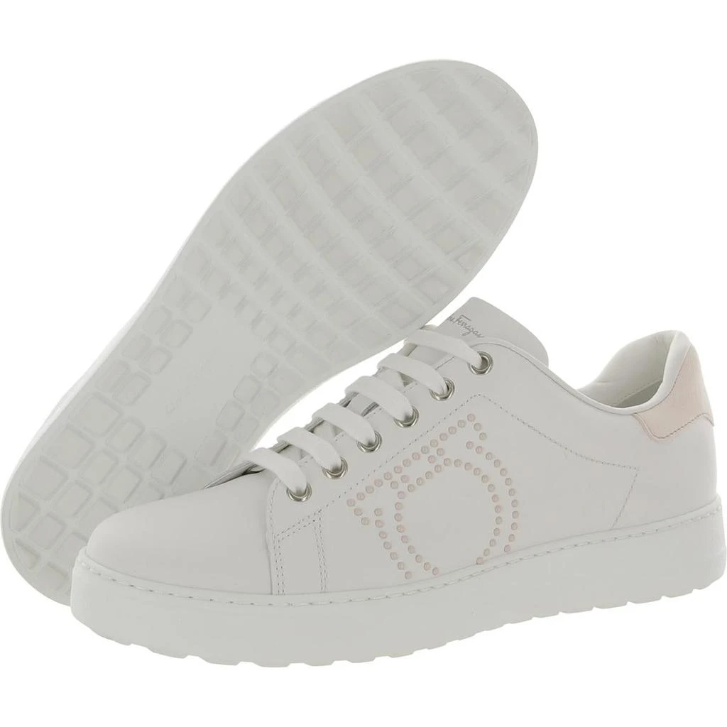 商品Salvatore Ferragamo|Pierre Womens Leather Low Top Casual and Fashion Sneakers,价格¥3168,第3张图片详细描述