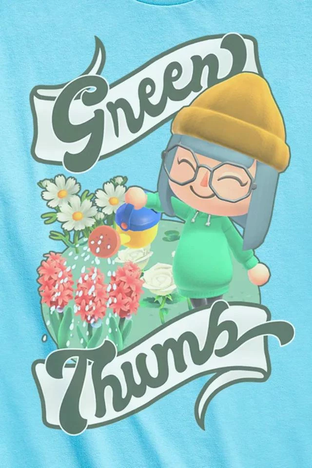 商品Urban Outfitters|Animal Crossing Green Thumb Tee,价格¥152,第2张图片详细描述