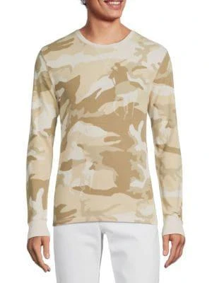 商品Ralph Lauren|Camo Waffle Knit Crewneck Tee,价格¥261,第1张图片