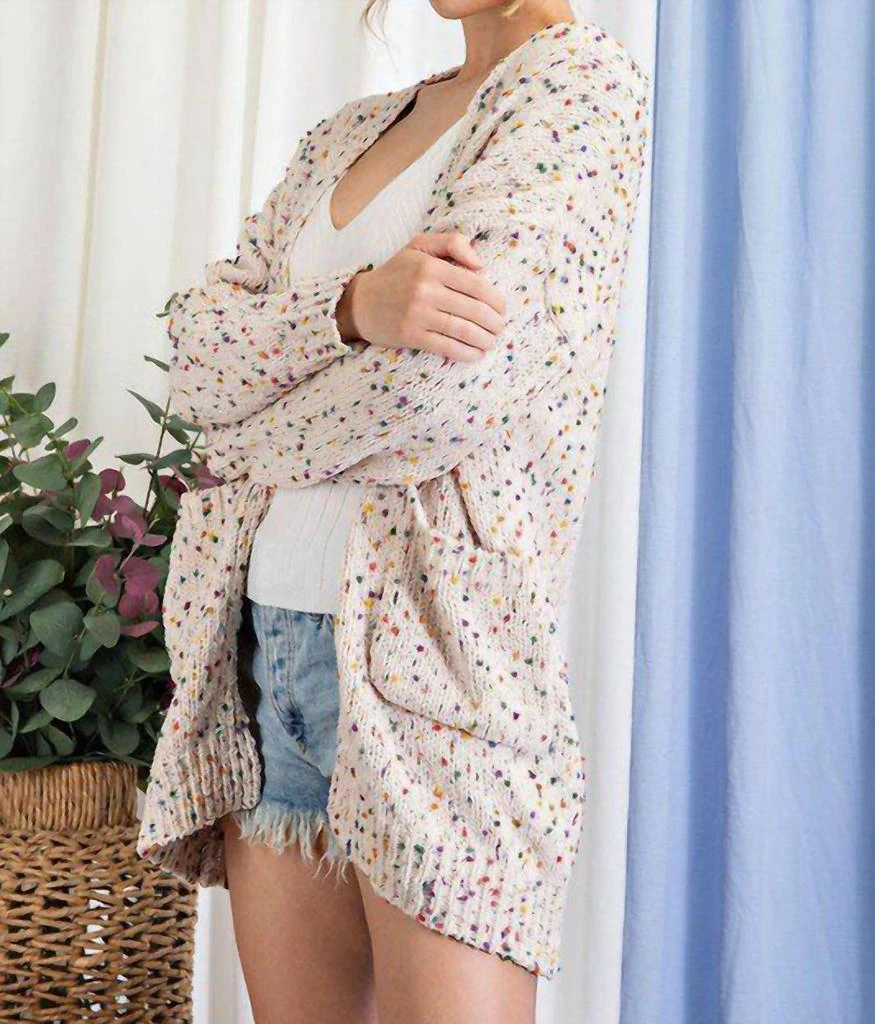 商品BLAKELEY|Miley Dot Cardigan In Cream,价格¥503,第2张图片详细描述