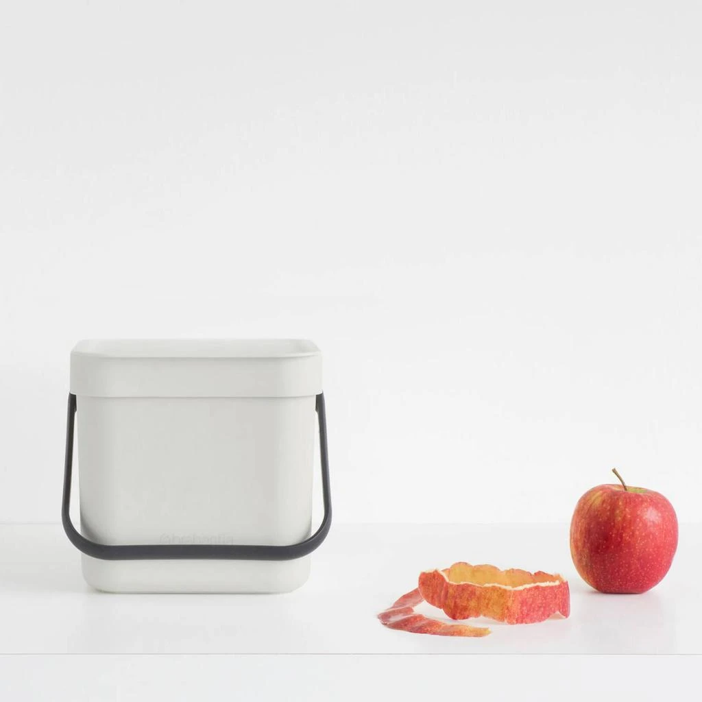 商品The Hut|Brabantia Sort & Go 3 Litre Waste Bin - Light Grey,价格¥96,第5张图片详细描述