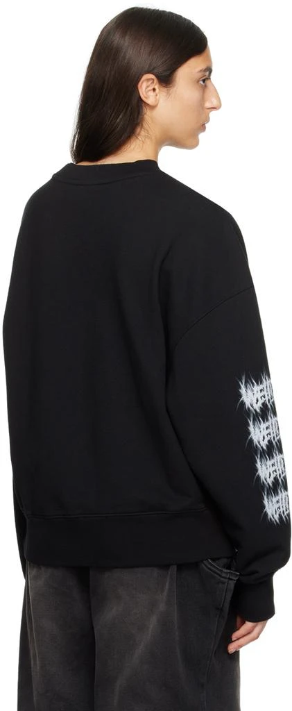 商品We11done|Black Printed Sweatshirt,价格¥1231,第3张图片详细描述