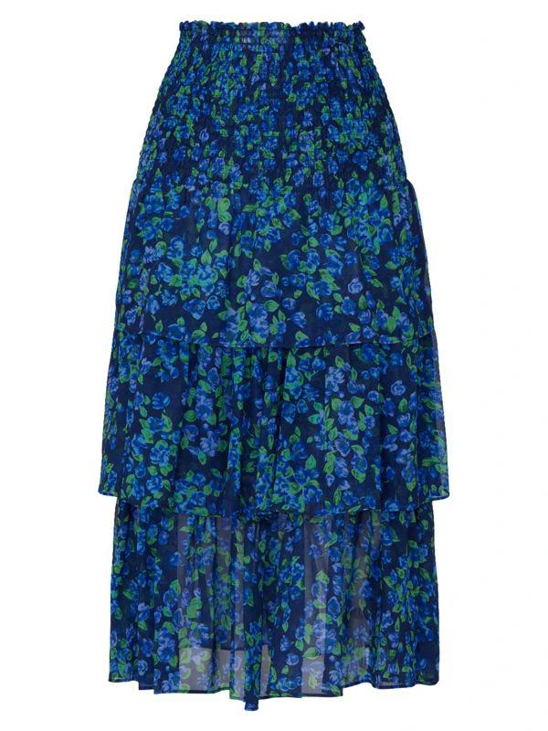 商品The Kooples|​Floral Silk Midi Skirt,价格¥607,第3张图片详细描述