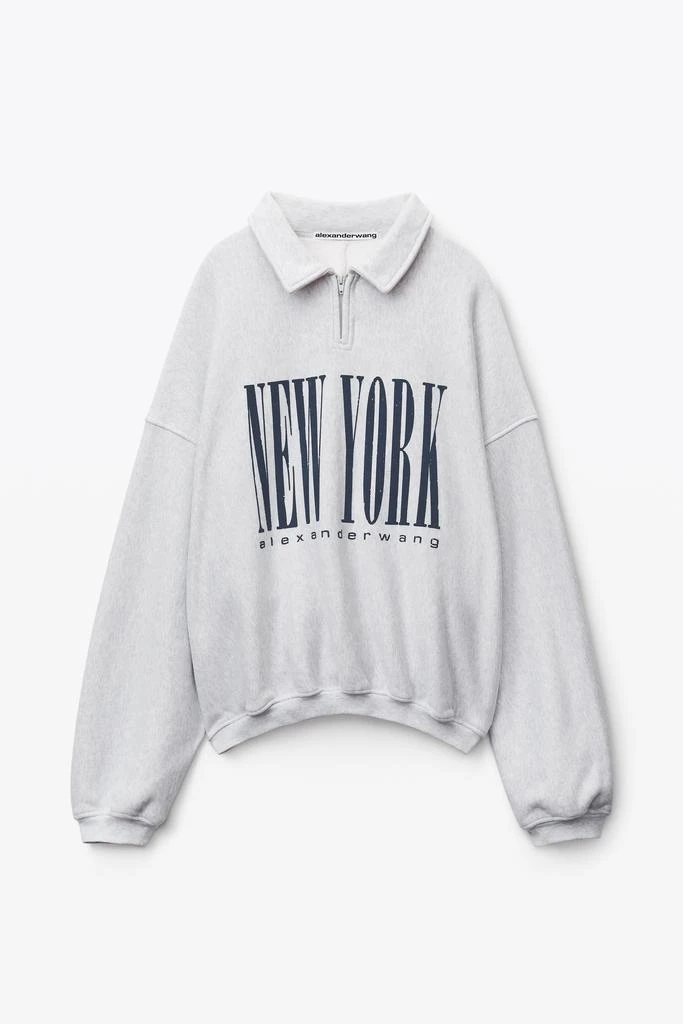 商品Alexander Wang|NY PUFF GRAPHIC SWEATSHIRT IN TERRY,价格¥2063,第3张图片详细描述