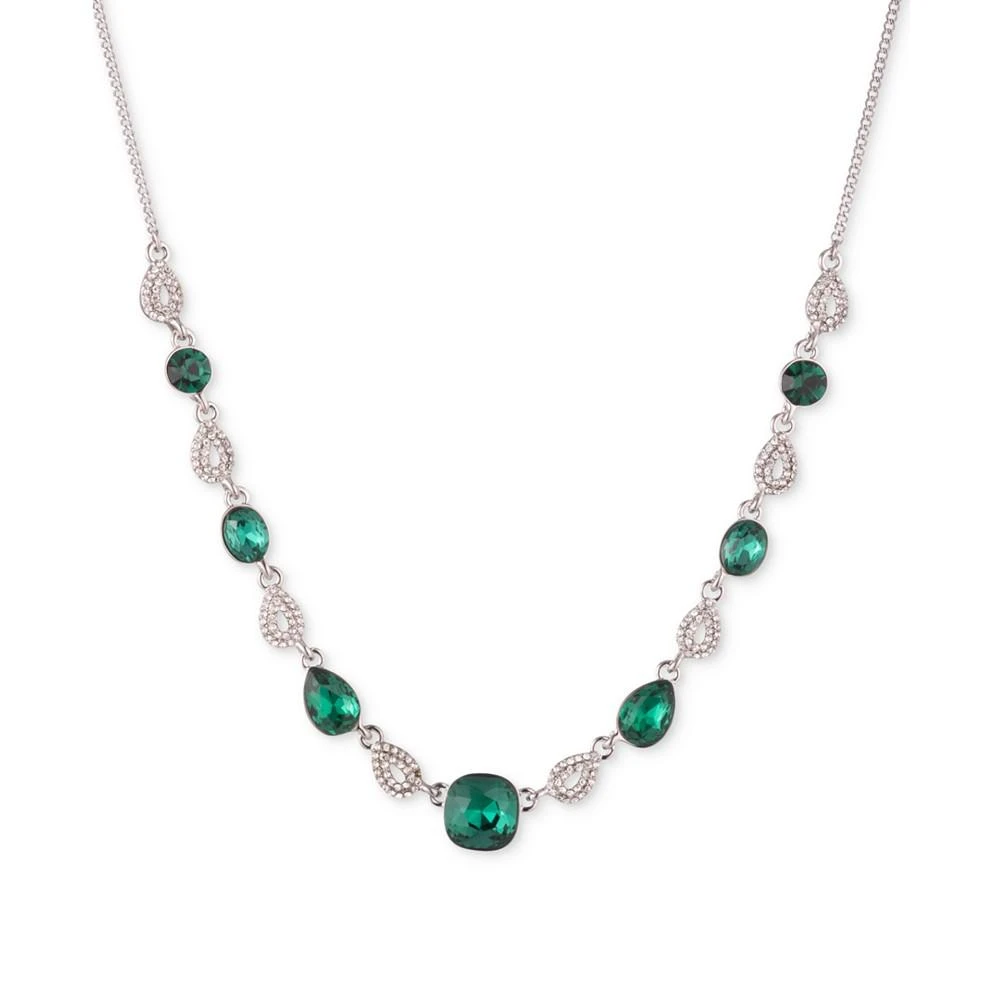 商品Givenchy|Silver-Tone Pavé & Color Crystal Statement Necklace, 16" + 3" extender,价格¥500,第1张图片