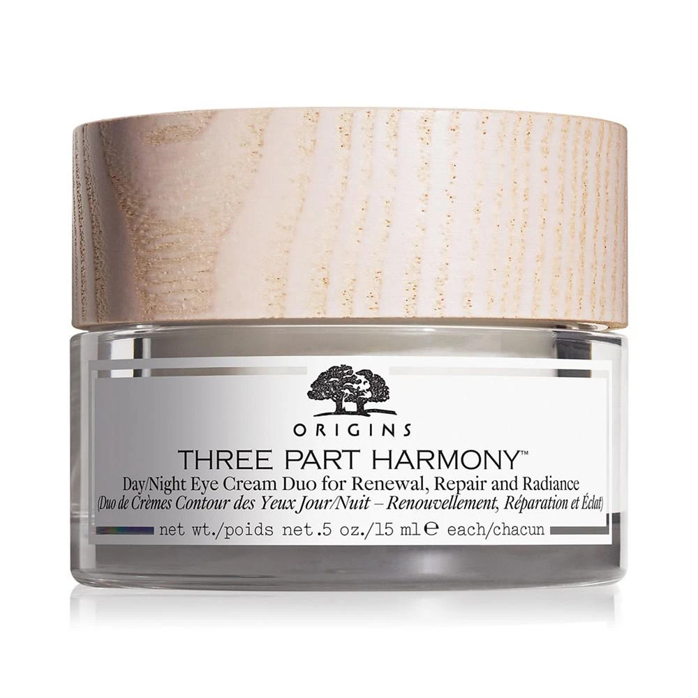 商品Origins|Three Part Harmony Day/Night Eye Cream Duo For Renewal, Repair & Radiance, 1-oz.,价格¥541,第1张图片