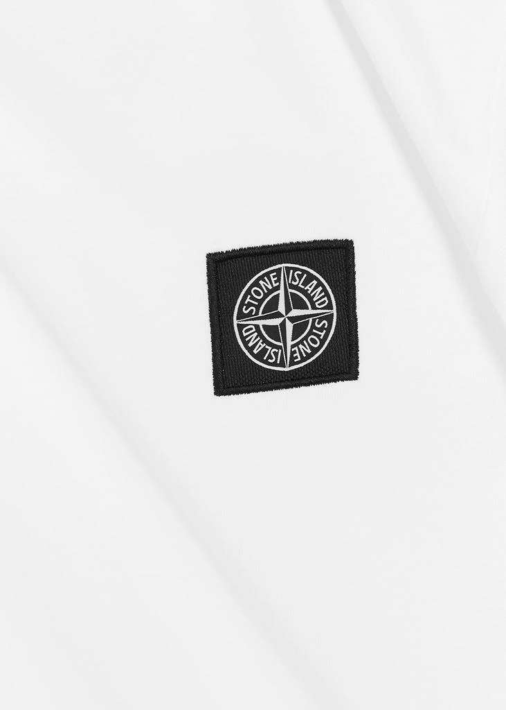 商品Stone Island|KIDS White logo cotton T-shirt (10-12 years),价格¥747,第2张图片详细描述