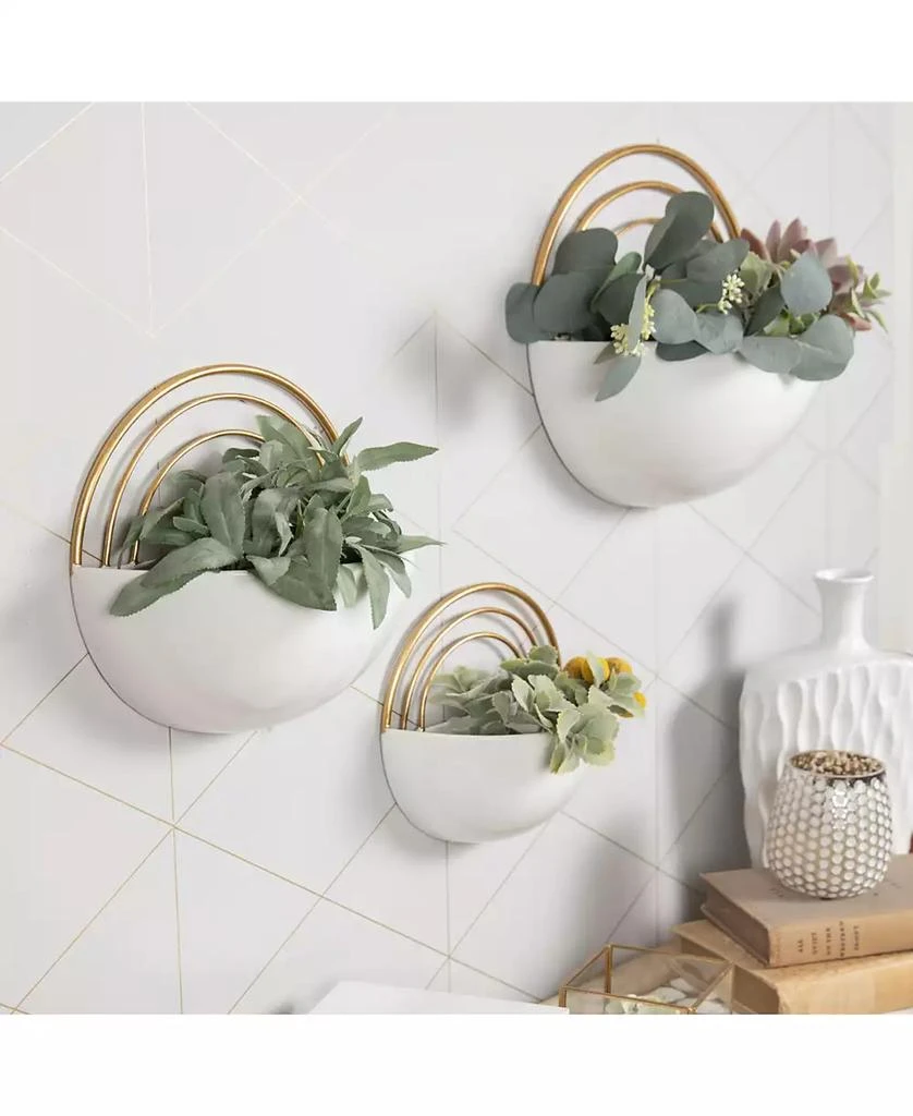 Crescent 3-Piece Metal Wall Planter Set 商品