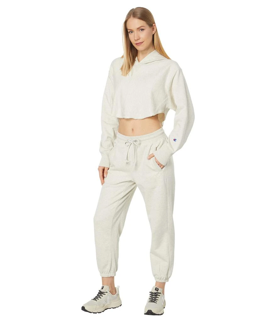 商品CHAMPION|Reverse Weave French Terry Crop Curve Hem Hoodie,价格¥375,第4张图片详细描述