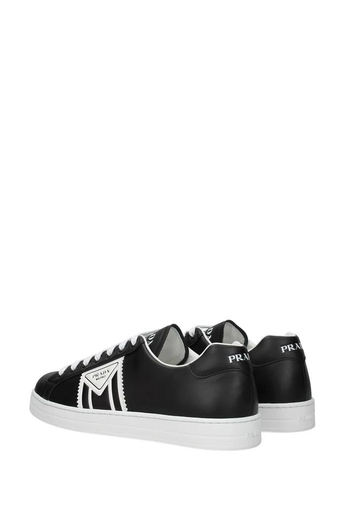 商品Prada|Sneakers Leather Black White,价格¥3499,第4张图片详细描述