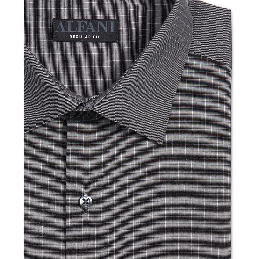 商品Alfani|Men's Regular Fit 2-Way Stretch Stain Resistant Stretch Check Dress Shirt, Created for Macy's,价格¥448,第7张图片详细描述