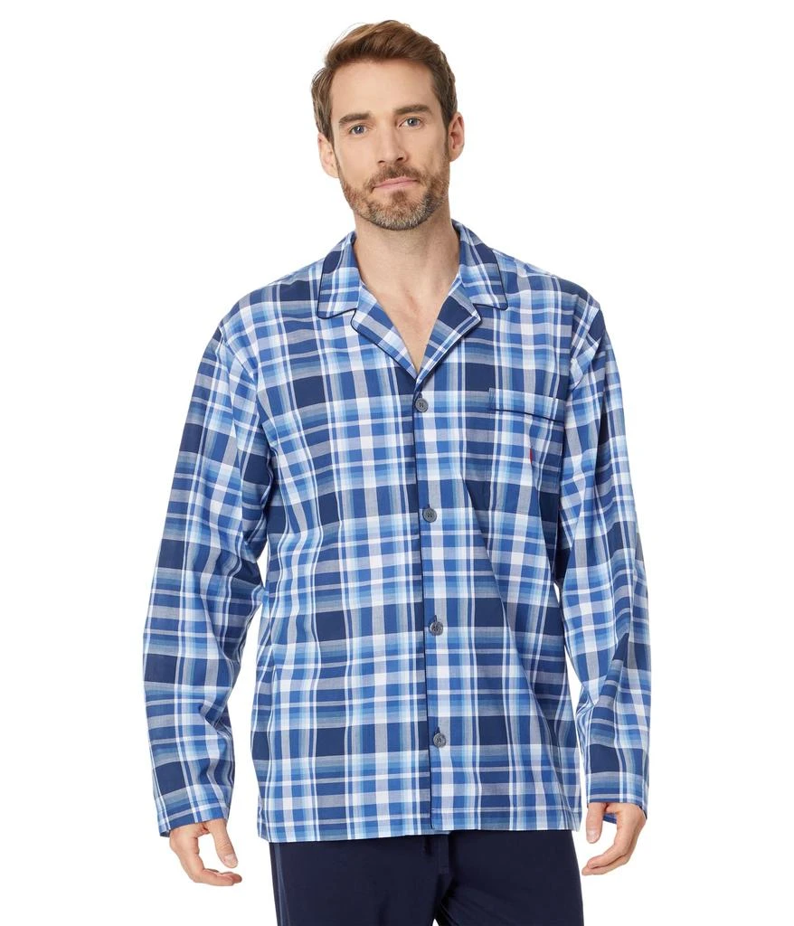 商品Ralph Lauren|Yarn-Dye Woven Long Sleeve PJ Shirt,价格¥256,第1张图片