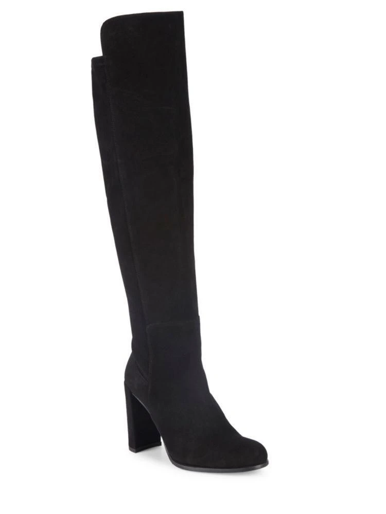 商品Stuart Weitzman|Alljill 麂皮长靴,价格¥2169,第1张图片