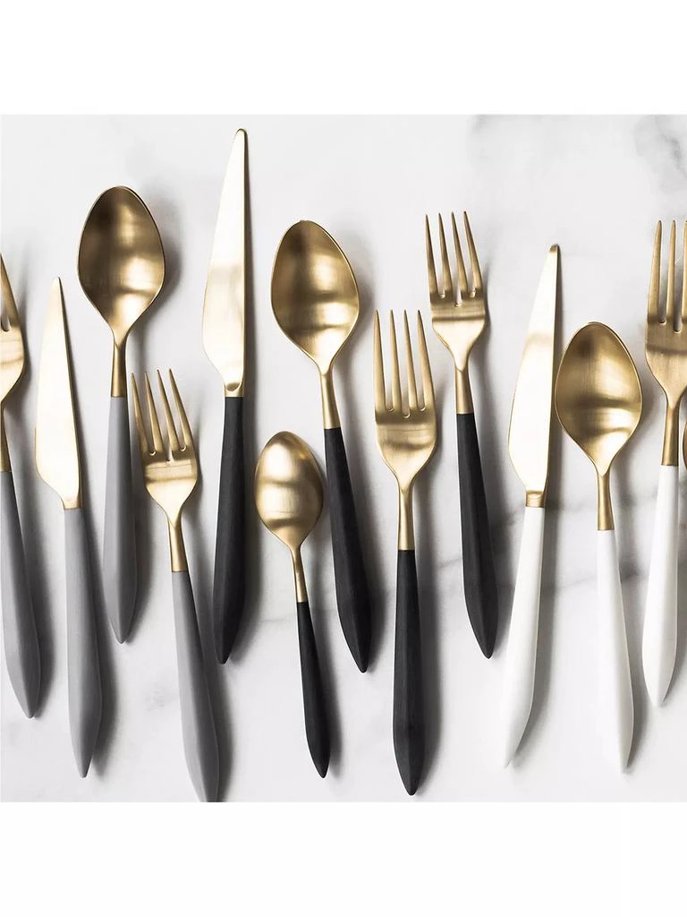 商品Vietri|Ares Oro &amp; Black 5-Piece Flatware Set,价格¥2180,第2张图片详细描述