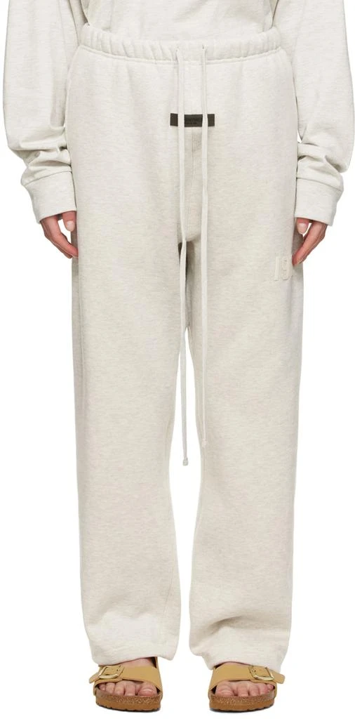 商品Essentials|Off-White Cotton Lounge Pants,价格¥262,第1张图片