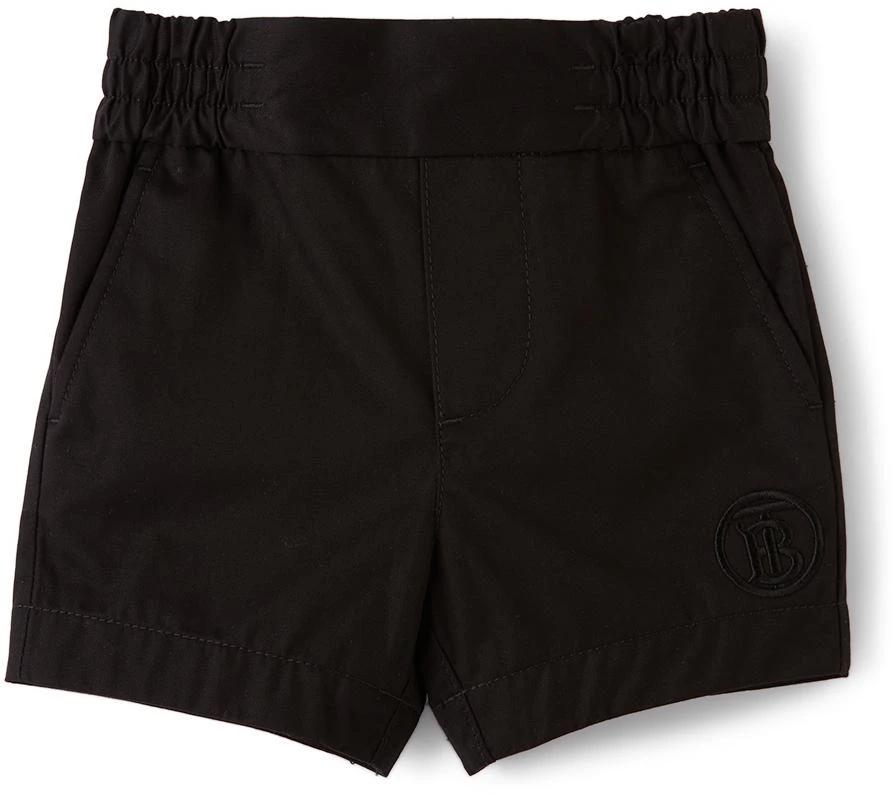 商品Burberry|Baby Black Logo Chino Shorts,价格¥457,第1张图片