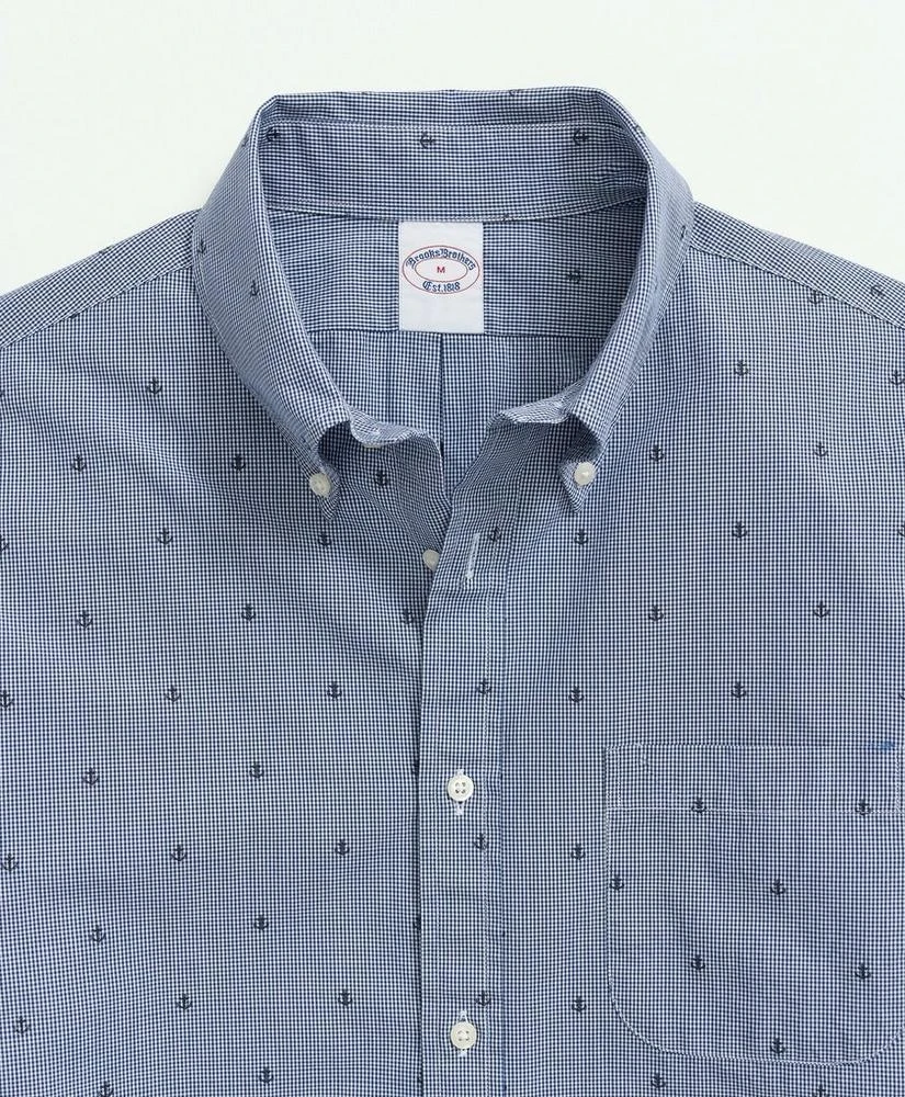 商品Brooks Brothers|Friday Shirt, Poplin Anchor Print,价格¥399,第2张图片详细描述