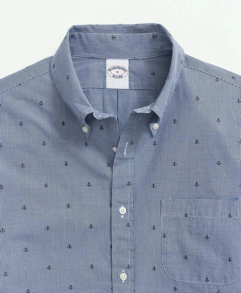 商品Brooks Brothers|Friday Shirt, Poplin Anchor Print,价格¥414,第2张图片详细描述