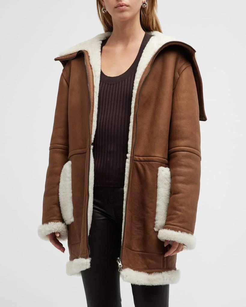 商品Vince|Reversible Shearling Flight Jacket,价格¥8780,第1张图片