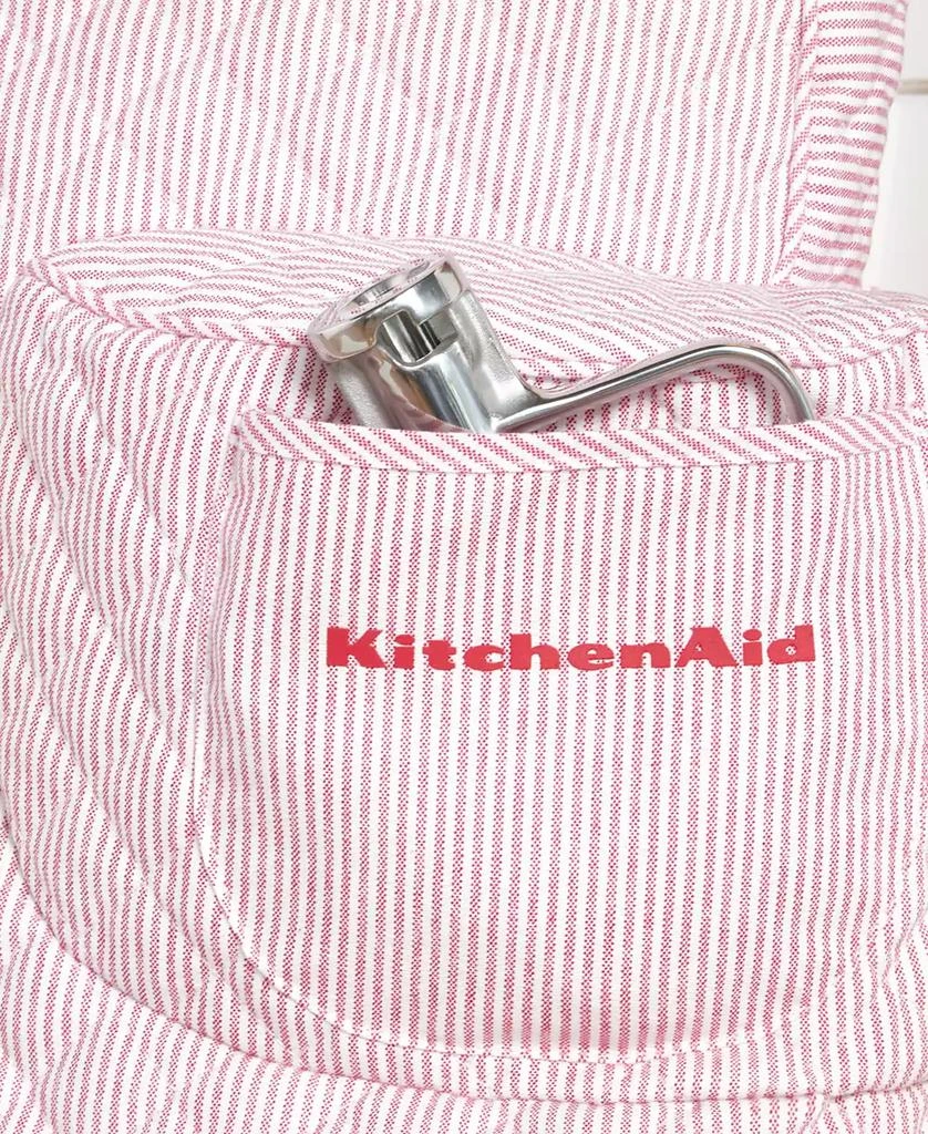 商品KitchenAid|Fitted Tilt-Head Ticking Stripe Stand Mixer Cover with Storage Pocket Quilted, 14.37" x 18" x 10",价格¥255,第2张图片详细描述