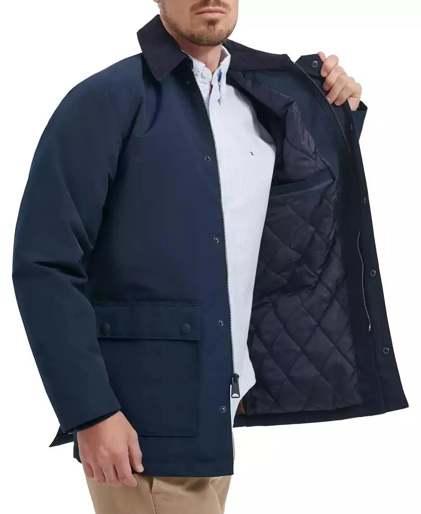 商品Tommy Hilfiger|男款 Barn 灯芯绒领长袖夹克,价格¥405,第4张图片详细描述