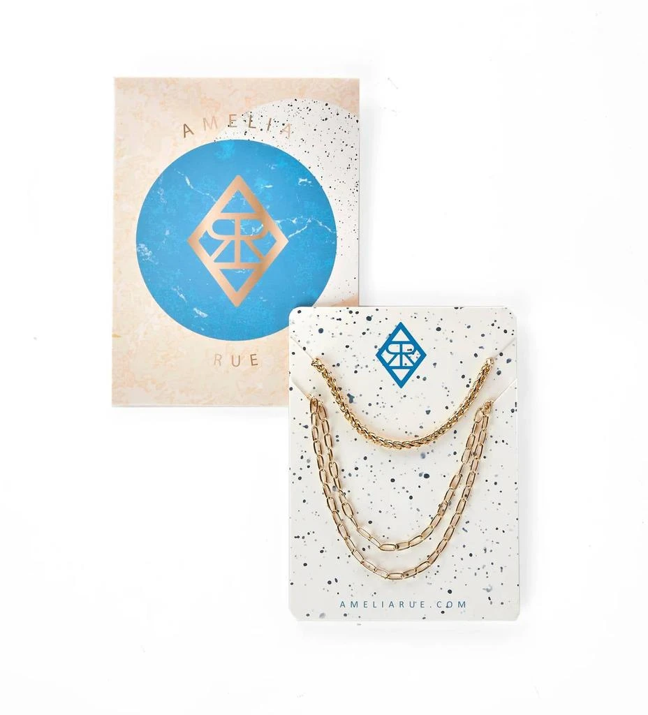 商品Amelia Rue|Multi Strand Necklace In Gold,价格¥182,第1张图片