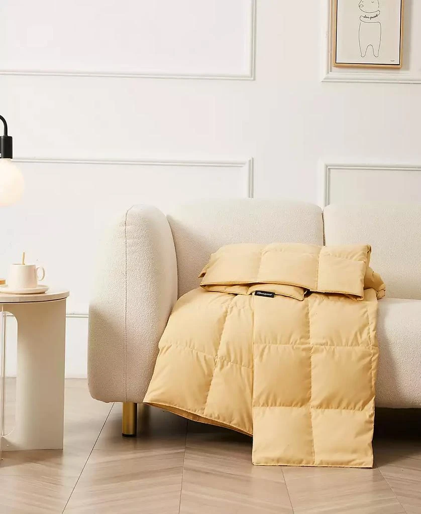 商品Royal Luxe|Packable DownThrow with Storage Bag, 60" x 70", Exclusively at Macy’s,价格¥371,第4张图片详细描述