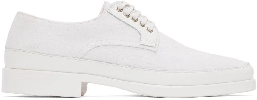 商品Lemaire|White Canvas Derbys,价格¥2110,第1张图片